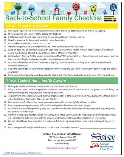Back To School Information